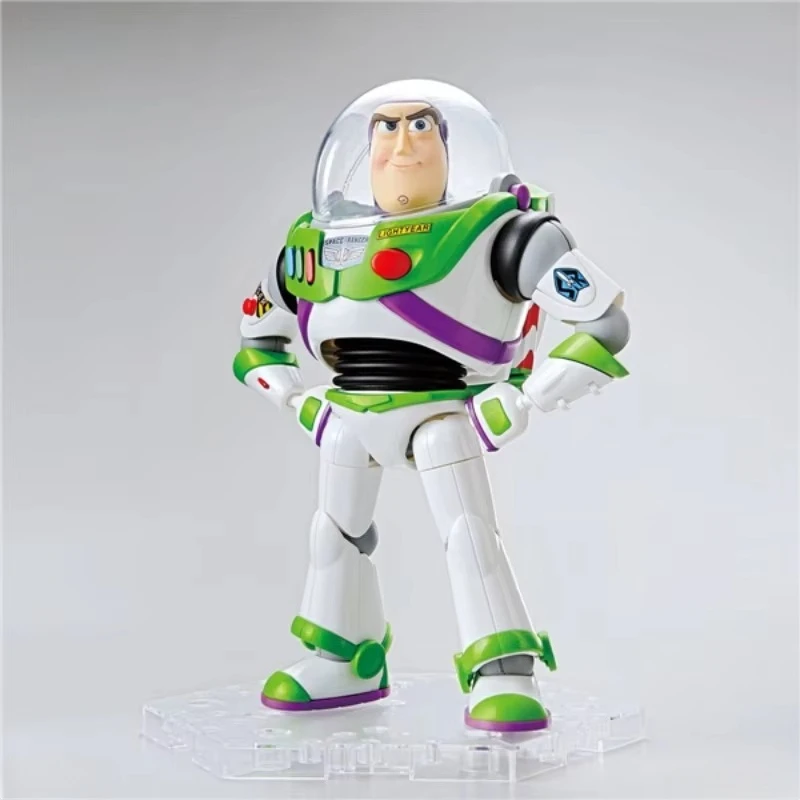 IN STOCK Bandai Genuine Toy Story 4 Buzz Lightyear Woody Anime Action Figure Collectible Assembly Model Toys Ornament Gift