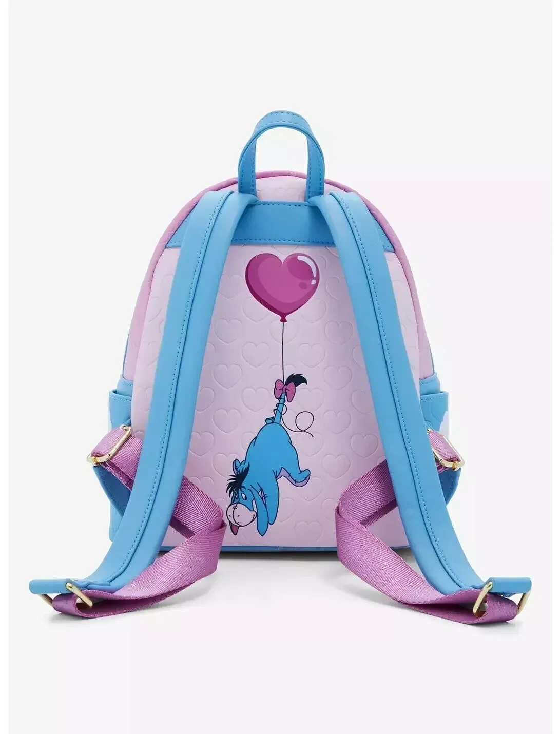 Winnie The Pooh Eeyore Heart Balloons Double Shoulder Women Backpack Villains Scene Sleeping Beauty Maleficent Mini Backpack