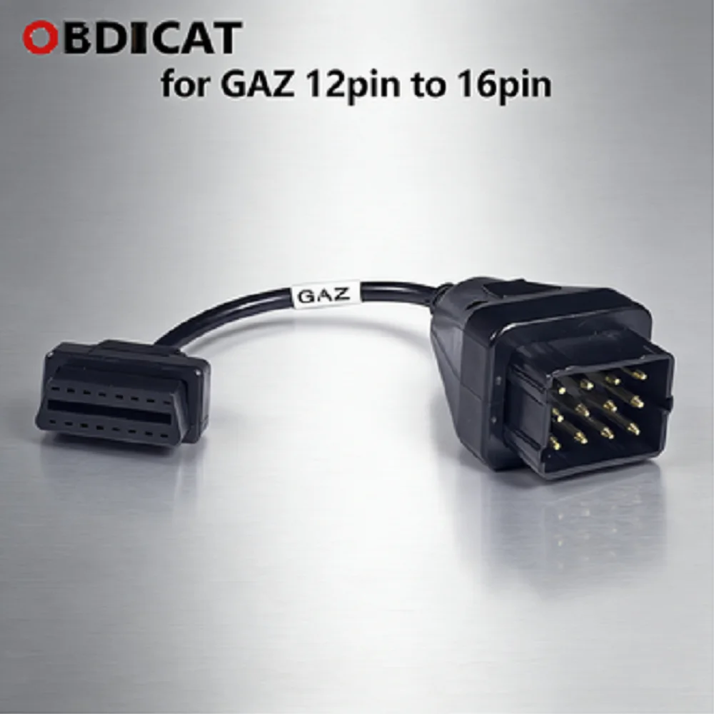

12Pin to 16Pin OBD2 Adapter Cable for Renault Car Auto Diagnostic Scanner Fault Code Reader Extension Connector