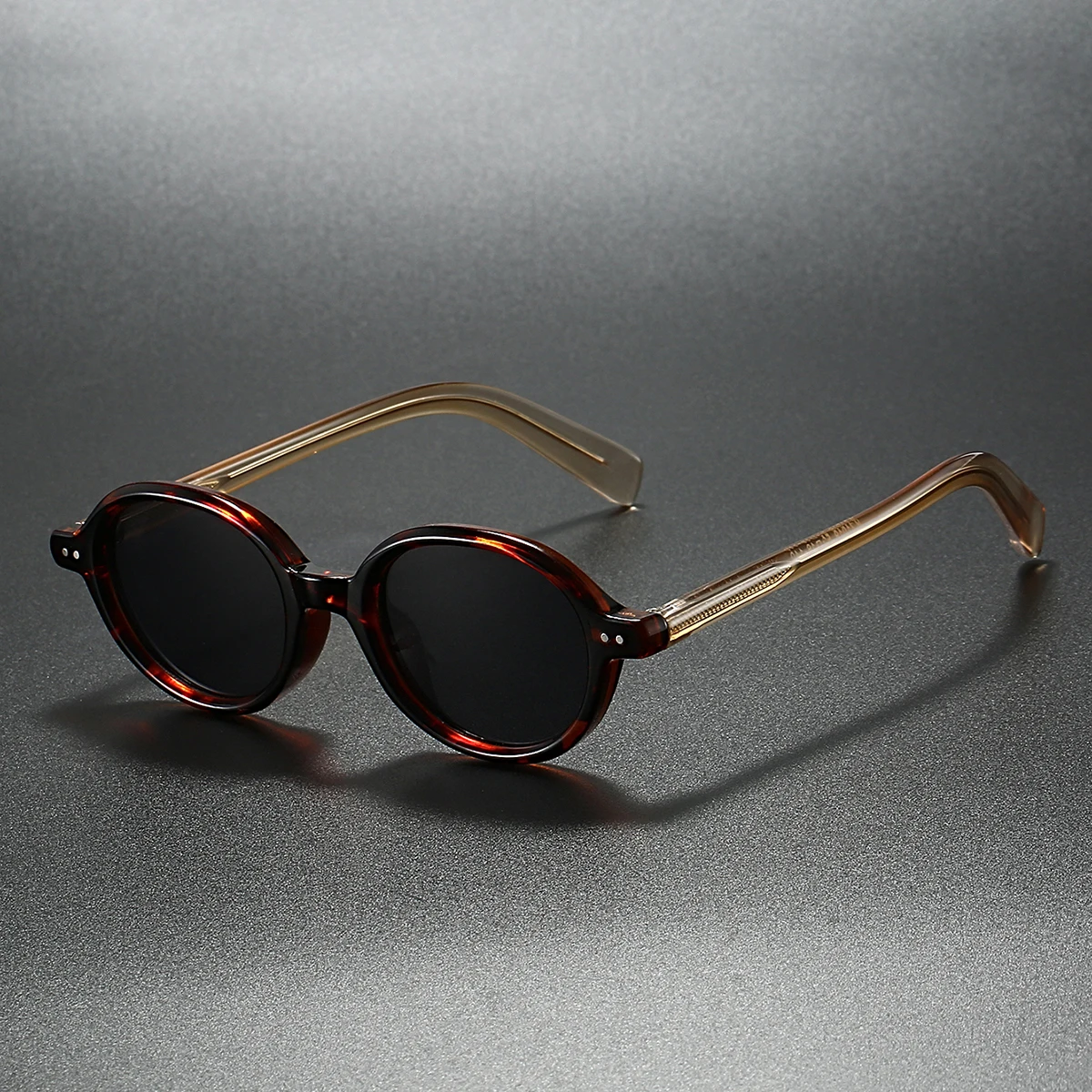 KAMMPT Vintage Oval Sunglasses Men New Gradient Multi-color Outdoor Sun Glasses Women Trendy Chic Brand Design Casual Shades