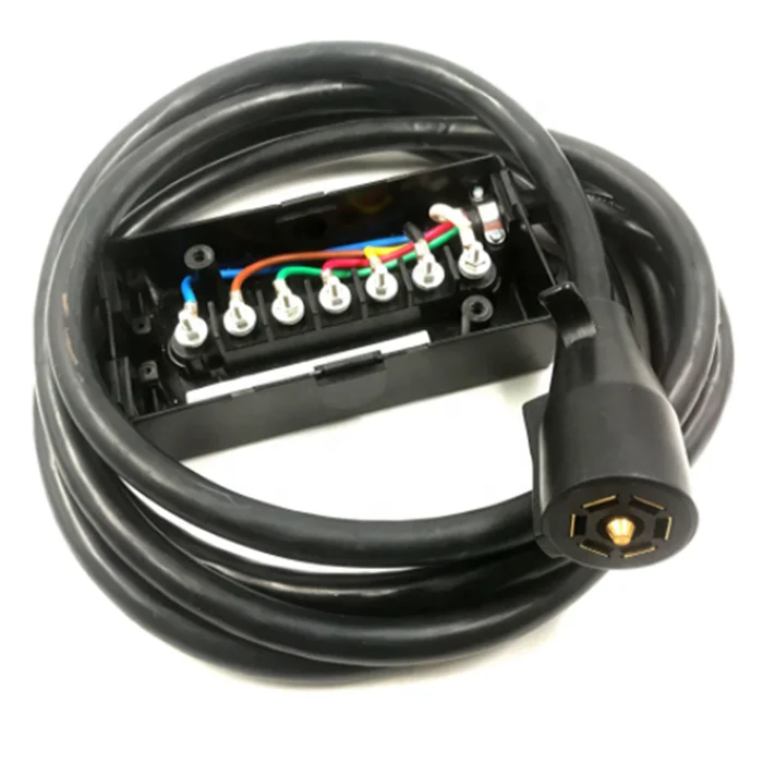 

Heavy Duty 7 Core Plug Cable Trailer Cord With 7 Gang Junction Box - 8 Feet Weatherproof