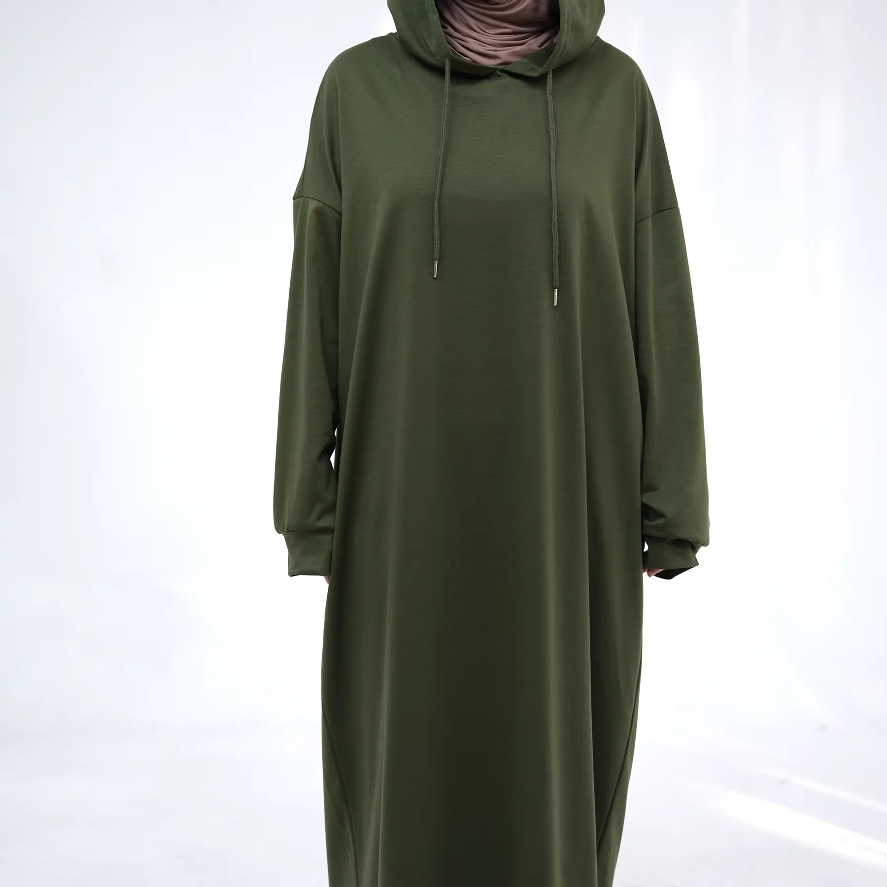 

Dubai Muslim Women Hooded Dress Ramadan Eid Djellaba Turkey Kaftan Islam Clothing Arab Robe Caftan Marocain Femme Hoodie Dresses