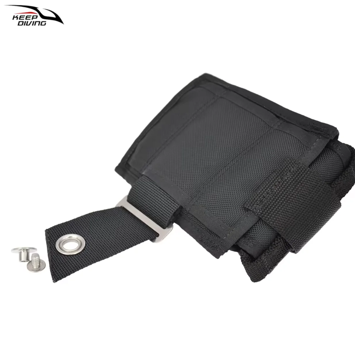 Scuba Diving BCD 8LBS Weight Bag Diving Backplate Storage Bag Weight Belt Lead Pocket With Inner Pocket Professional Accessories