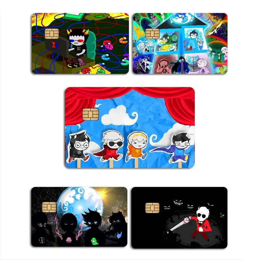 Fiction Anime H-Homestuck Diy Credit Debit Card Sticker Party Sticker Decoration Waterproof Small Chip Card Skin Sticker
