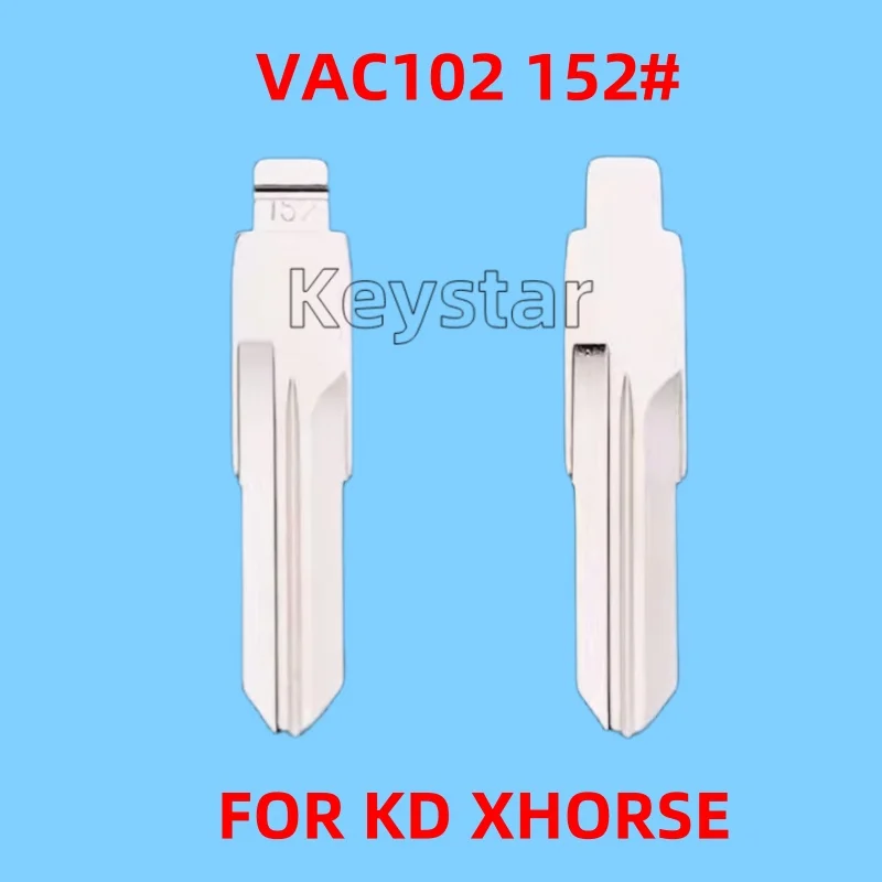 Hoja de llave abatible para coche, accesorio para Renault, Megan, Dacia, Clio, Duster, KEYDIY, KD, VVDI, Xhorse, JMD Remote, VAC102, KD, en blanco,