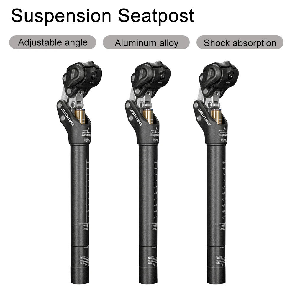 SP-442 4-Bar Link Suspension Seatpost Adjustable Damping Precise Shock Absorbing 27.2 30.9 31.6mm MTB Off-road Bicycle Seat Post