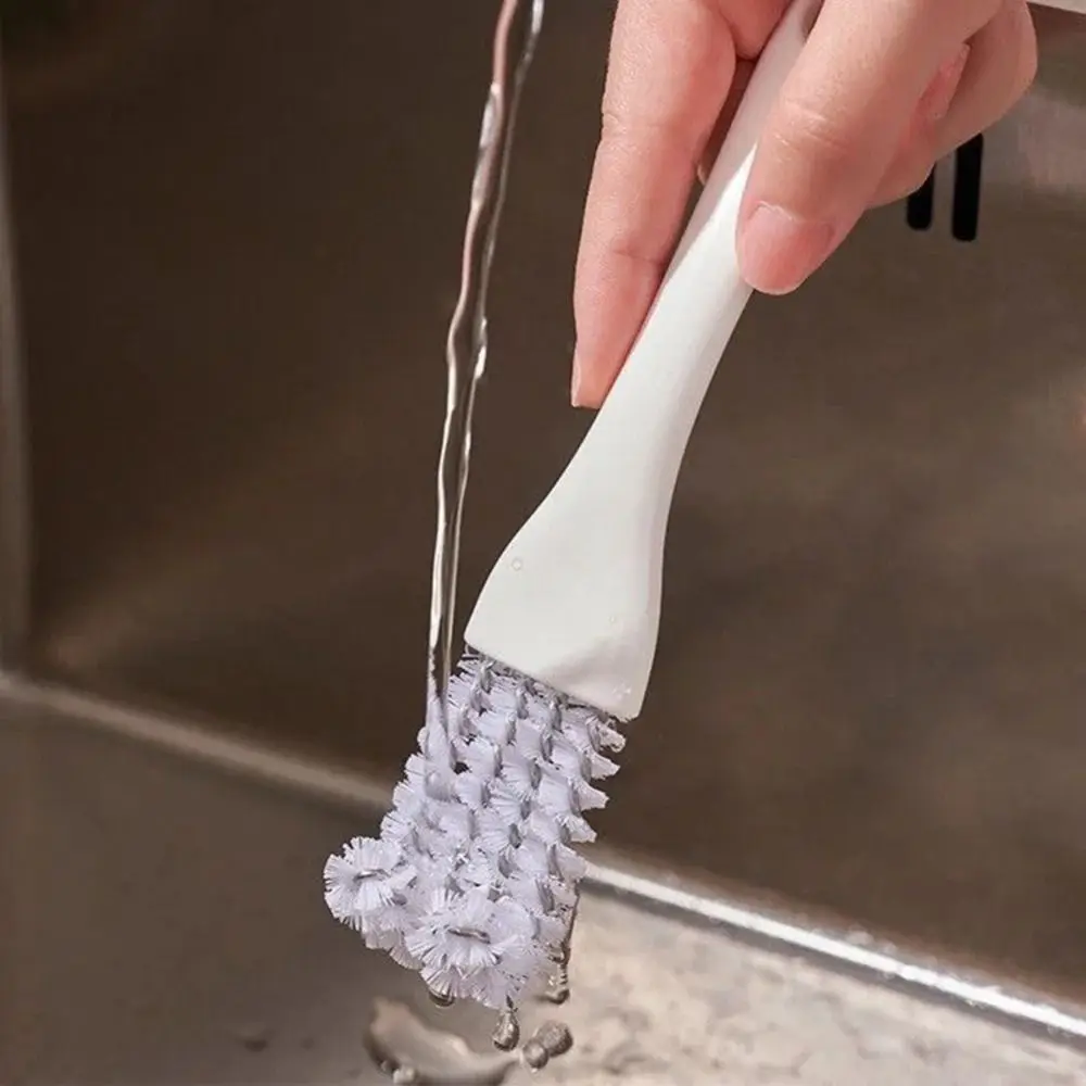 V-shaped Stove Cleaning Brush Reusable Universal Crevice Brush Long Handle Bird Cage Cleaning Brush