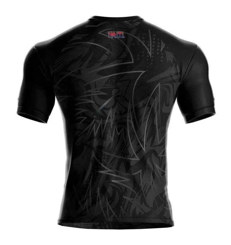NEW HAITI Crew Neck Jersey Crew Neck T-Shirt 3D Graphic Printed Kid Sportswear Athletic Fitness Training Tee Tops Football Shirt