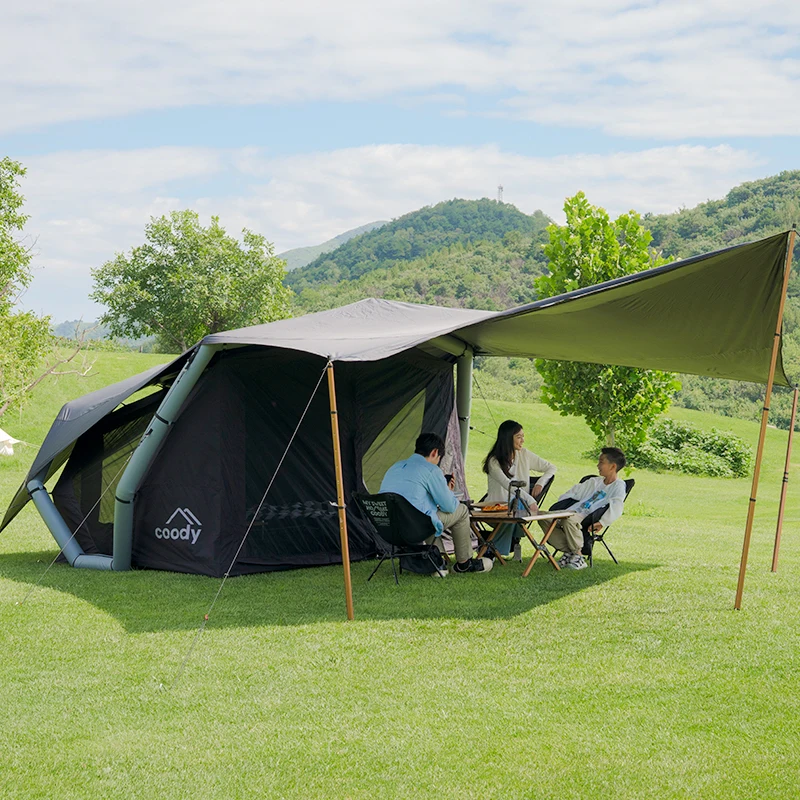 Coody Havena Black Inflatable Tent Waterproof 4 Season Family Outdoor Glamping Camping Shelter