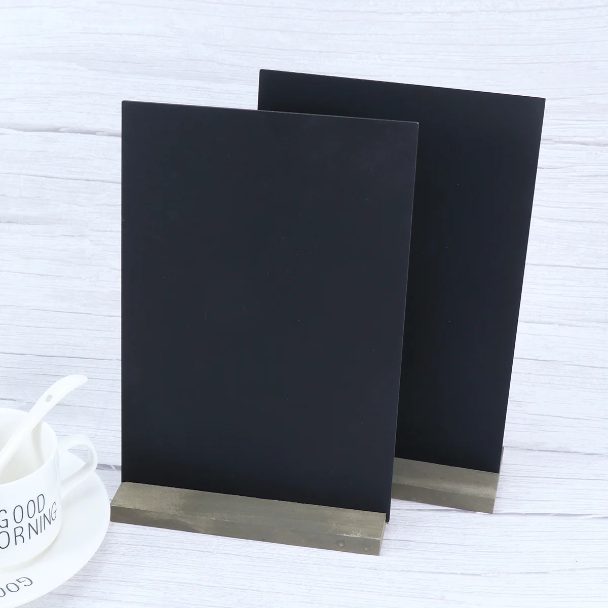 6 Stück tragbare doppelseitige Holztafel, Nachrichtentafel, dekorative Tafel für Küche, Garten, Party, Hochzeit