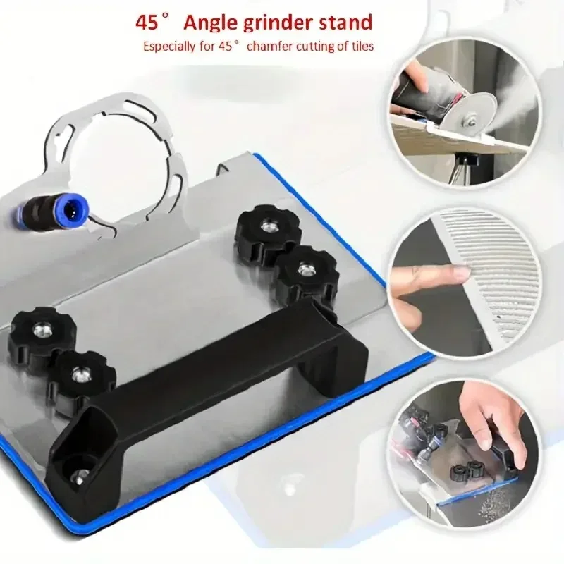 Angle Grinder Stand for Tile 45° Chamfer Cutting 100 Type Angle Grinding Fixed Holder Durable Ceramic Tile Edge Smoother