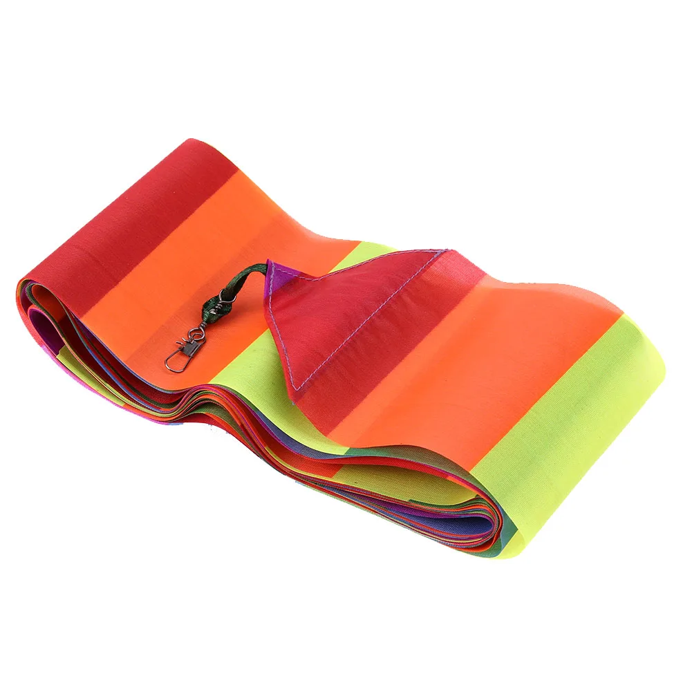 32Ft Rainbow Kite Tube Tail Colorful Kite Tail Rainproof Rainbow Tail Streamer Kite Tail for RC Drone Aerobatic Flight