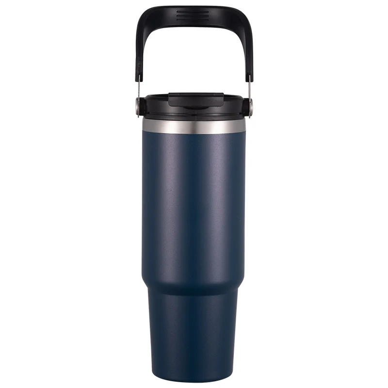 

30oz Double Walled Vacuum Stan Tumbler Stainless Insulated Travel Coffee Mug With 2 In 1 Drinking Lid