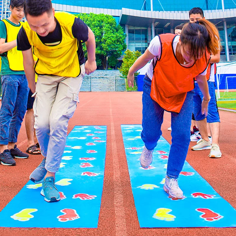 Juegos de coordinación de manos y pies para niños y adultos, actividades de construcción de equipos al aire libre, juguetes de integración sensorial, favores de fiesta de Carnaval