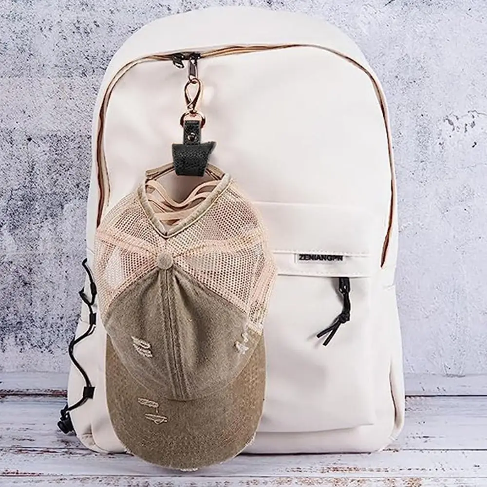 Multifunctional PU Leather Hat Clip Hands Free Handbag Accessories Hat Keep Clip Hat Holder Outdoor Travel