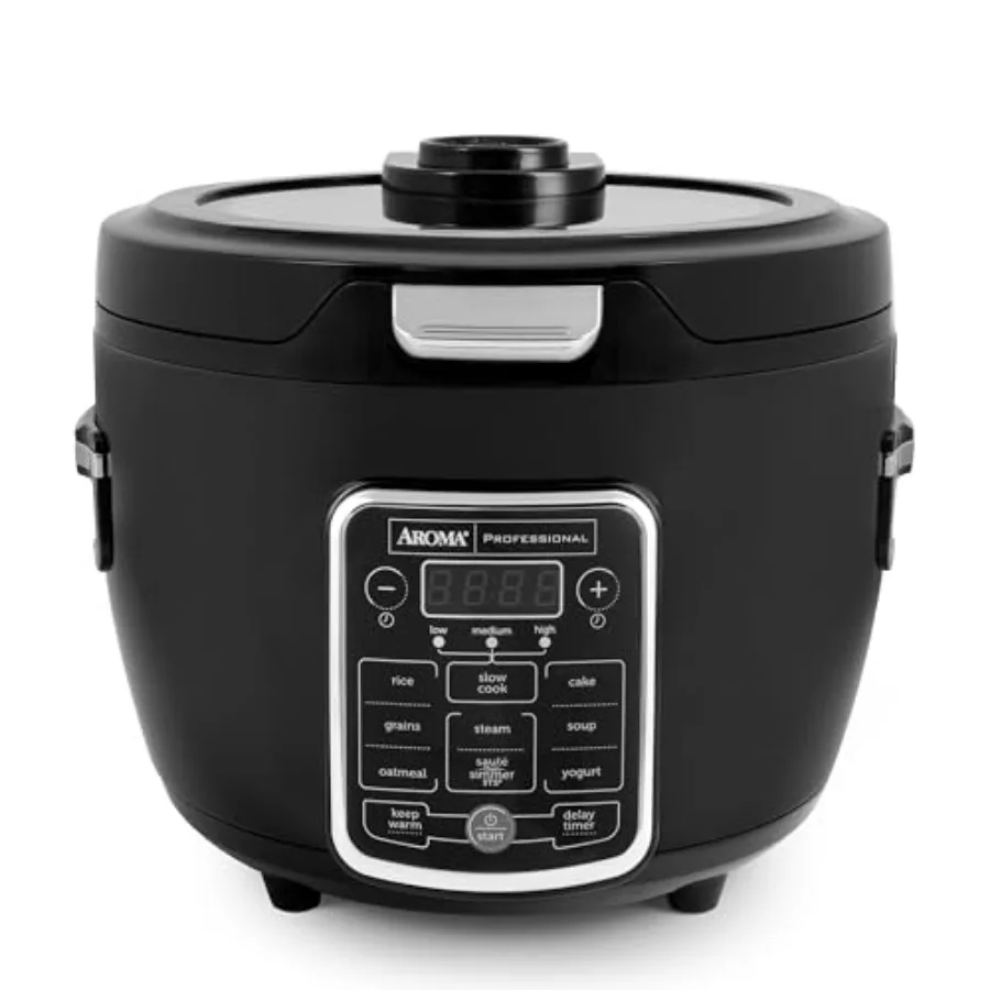 

Professional Touch Glass Lid Food Steamer Slow Cooker Multicooker with 11 Preset Functions Steam Tray Measuring Cup Rice Spatul