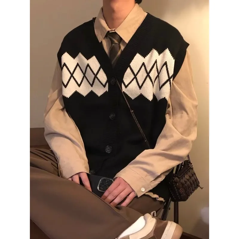 

2025 Новая мужская карманная рабочая одежда, жилет, мужской свободный китайский шикарный функциональный повседневный жилет в стиле Bf