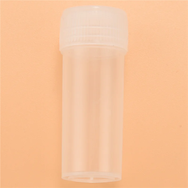 A83X-150X Пластиковая бутылка для образцов 5 мл Пробирка Лабораторный небольшой контейнер для хранения флаконов + крышка