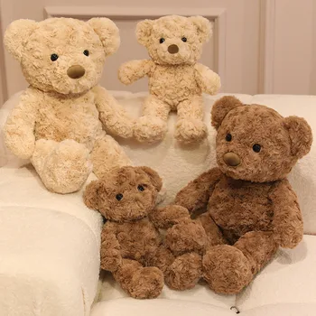 30/45cm Lovely Curly Teddy Bear Doll Brown Bear Plush Soothing Toy Stuffed Toys Room…