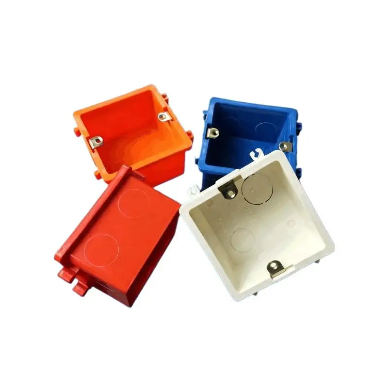 86 Type PVC Electrical Junction Box Assemble Design Sturdy Structure For Home Renovation Commercial Electrical Wiring