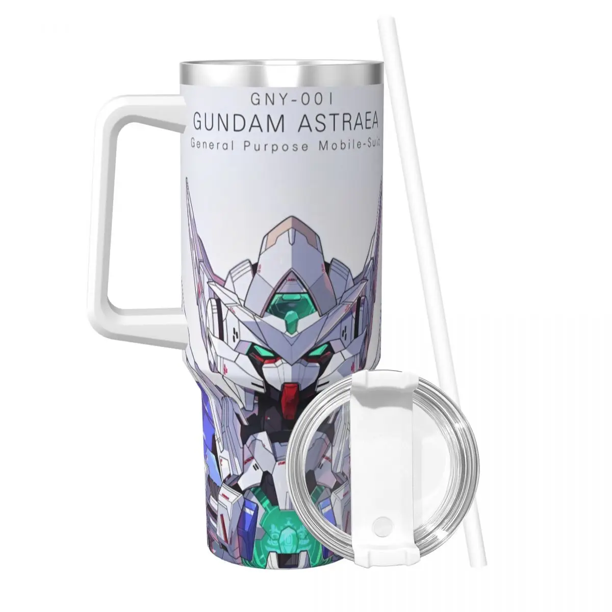 Gundam Tumbler Cold Drink Water Bottle Leakproof Stainless Steel Thermal Mug Custom DIY Travelist Mugs Cup