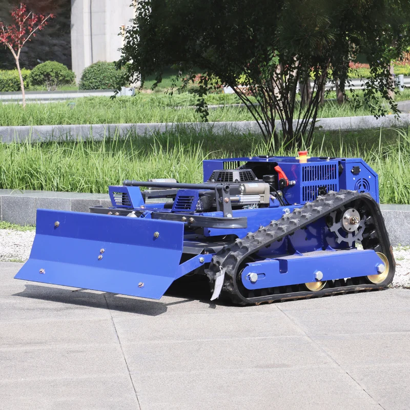 تخصيص أحدث الأسهم التحكم عن بعد جزازة Flail 550 مللي متر جزازة العشب الروبوتية RC جزازة المنحدر