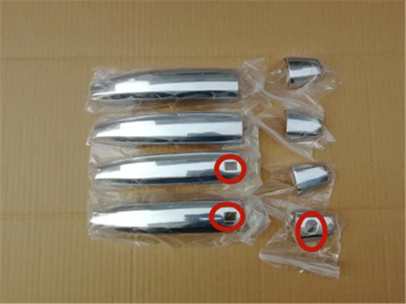 Car Styling for Zotye T600 2014-2018 ABS Chrome Door Handle Bowl Door handle Protective covering Cover Trim