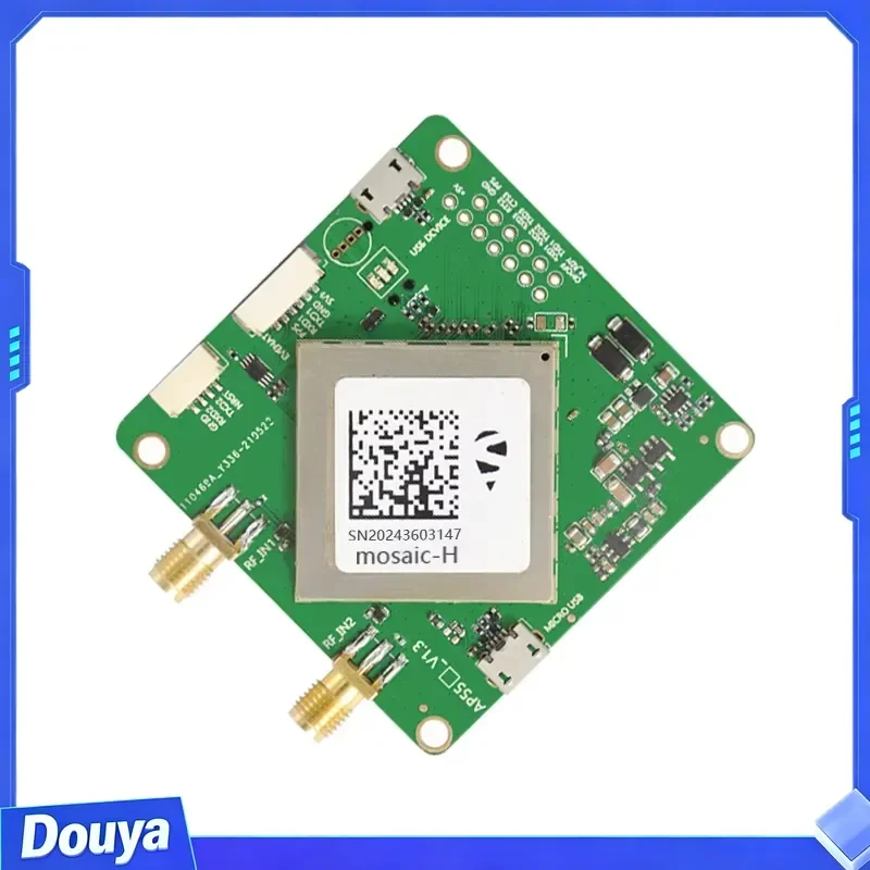 JMS JS-AP55H GNSS GPS Dual Antenna RTK Module Board 55.2x55.2x9.1mm Support 100Hz Update Rate Integrated TCXO LNA TF Card