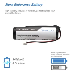 Replacement Battery for Wahl  Senior Cordless, Sterling 4, Super Taper Cordless 93837-001, 93837-200 3.7V/mA