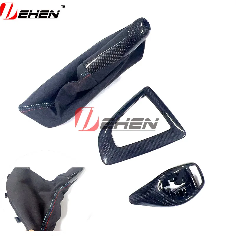 LHD Real Carbon Fiber Gear Shift Cover for BMW 1 2 series(F20 F22 F23 Replacement Interior Accessories