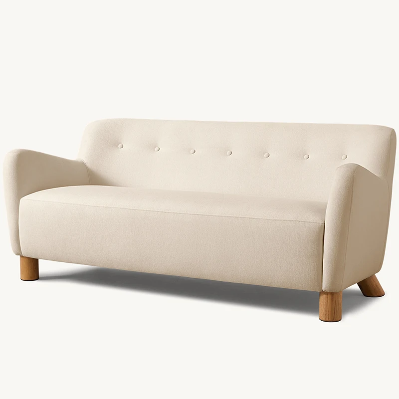 xx-RH RYELAND Modern Fabric Sofa Set Customizable Upholstery Button Tufted Back Solid Wood Legs Sponge Sectional Hotel Villa