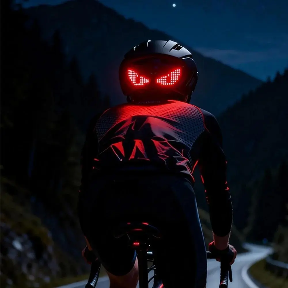 PC Helmet LED Light LED Light Source Waterproof Shell Helmet Decor Light Easy Install Devil Eye Shape Riding Atmosphere Lamp