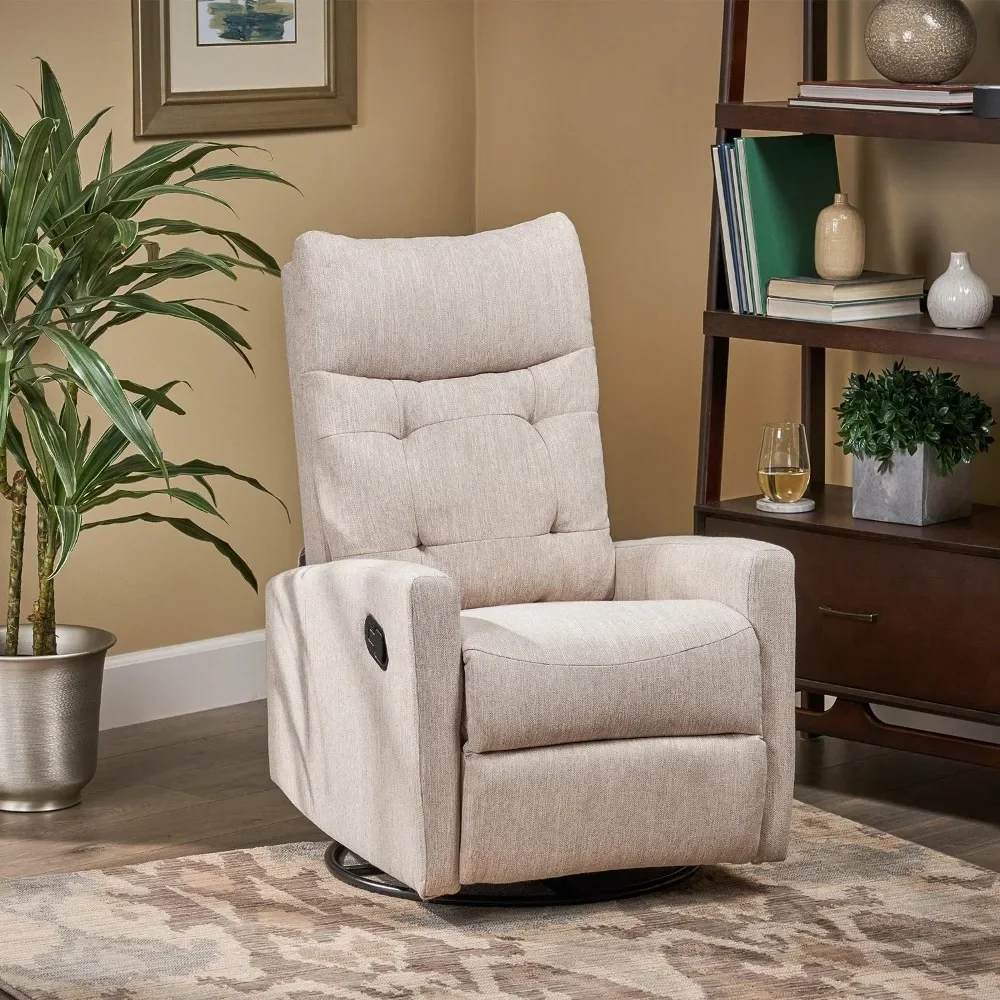 Great Deal Furniture Christopher Knight Home Ishtar Glider Swivel Push Back Nursery Recliner