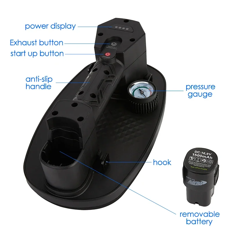 Portable Electric Vacuum Suction Cup 130KG-220KG Heavy Lifter Display Granite Glass Tile Suckers Air Pump Lifting Tool 1500mAh