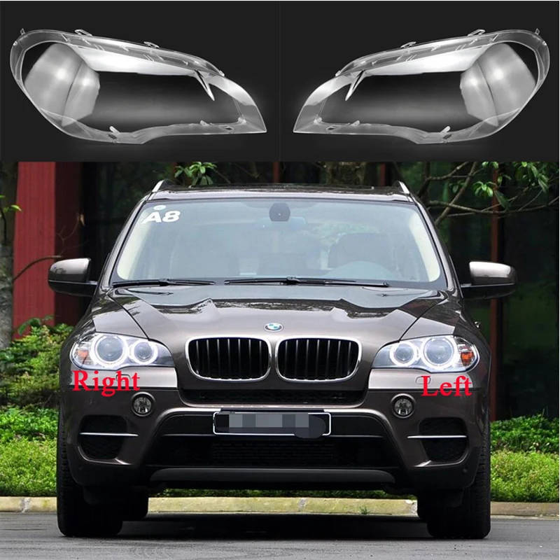 

Car front Headlight glass headlamps transparent lampshade lamp shell E70 Headlight Cover lens for BMW X5 E70 2008-2013