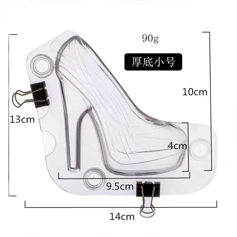 Chocolate Mold High-heeled Shoe Shape Plastic 3D Candy Mold Candy Baking Pastry Decoration Chocolate Mold