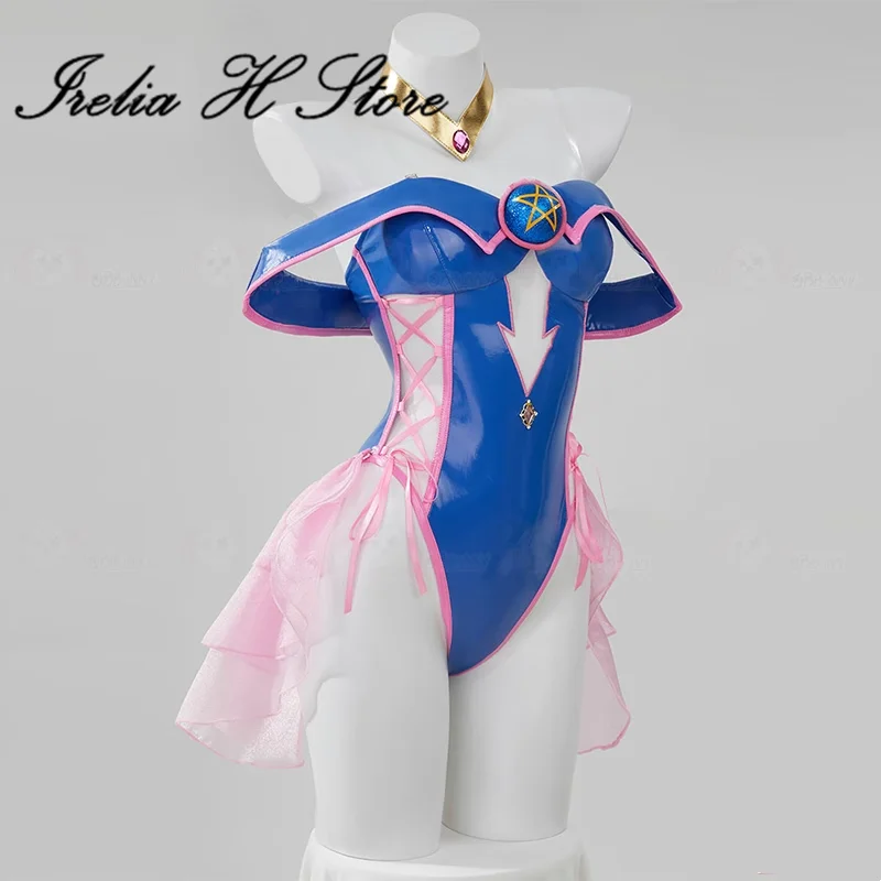 Irelia H Store Mana from Black Magician Girl Mana Cosplay Costume for women sexy pu leather bunny girl suit Anime