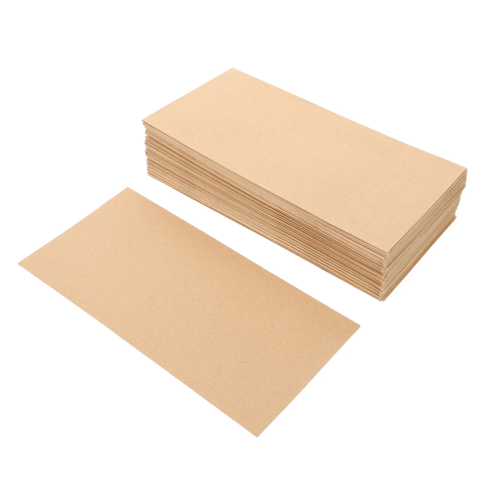 

60Pcs Brown Kraft Paper Envelopes 6x3 Flap Money Budgeting Card Invitation Envelopes Mailing Receipts Cash Storage