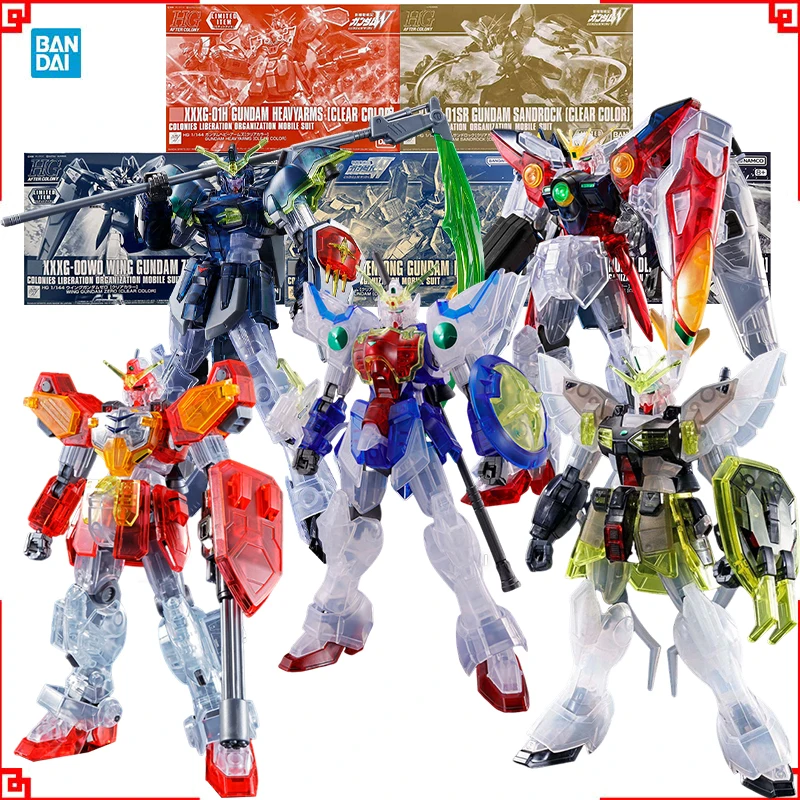

Bandai Gundam Model Kit HG Wing Zero Clear Color Shenlong Deathscythe Heavyarms Sandrock Аниме Фигурка Gunpla Фигурки Игрушки