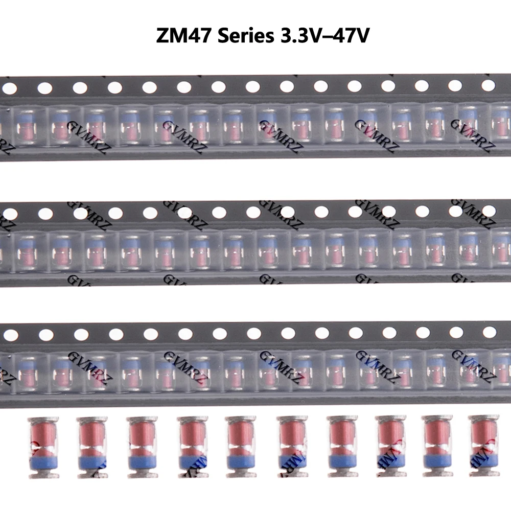 ZM47 Series 3.3V–47V Assorted Voltage Surface Mount Electronic Component LL41 SMD Zener Diode