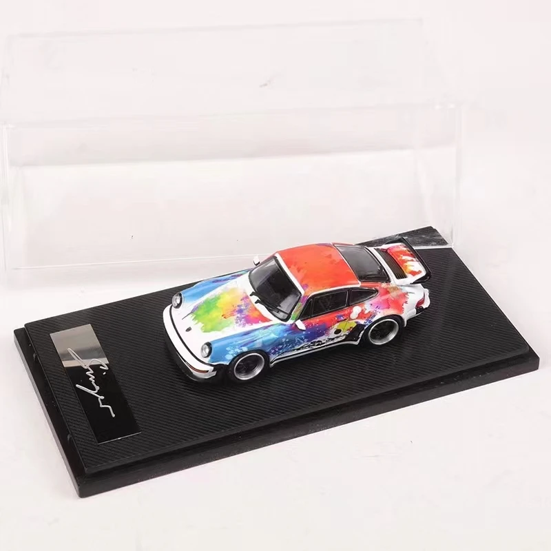 RM In Stock 1:64 Singer Turbo Study 930 Museums Artistic Diecast Diorama Car Model Collection Miniature Toys