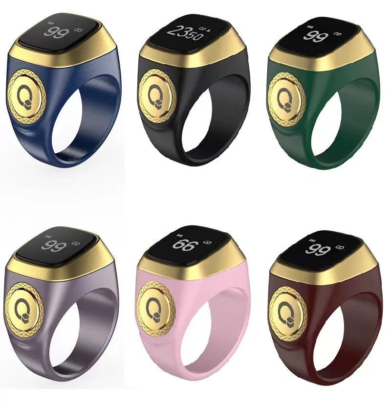 Iqibla Zikr1 Lite Smart tasbih TALLY Digital Counter สำหรับชาวมุสลิม tasbeeh zikr Ring 5เครื่องเตือนเวลาละหมาดการสั่นสะเทือนกันน้ำ