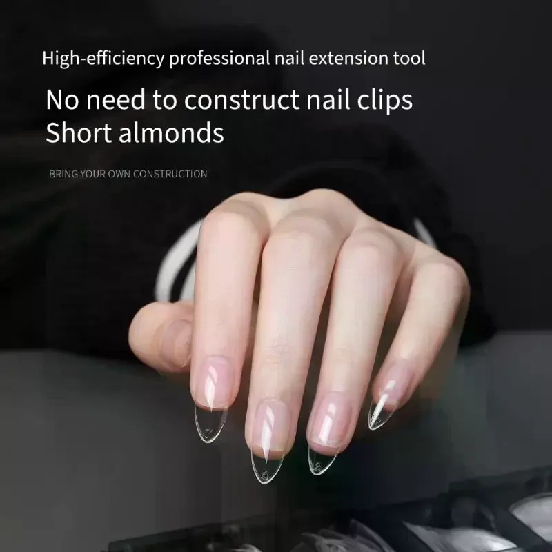 Transparent High-Quality Shaping Nail Stickers Seamless Extension Short Almond Square Medium Trapezoid Short Elliptical Nails