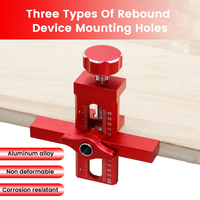 All Aluminum Multifunctional Cabinet Door Mounting Positioning Jig, Mounting Jig with Precision Graduations to Fit Most Cabinet