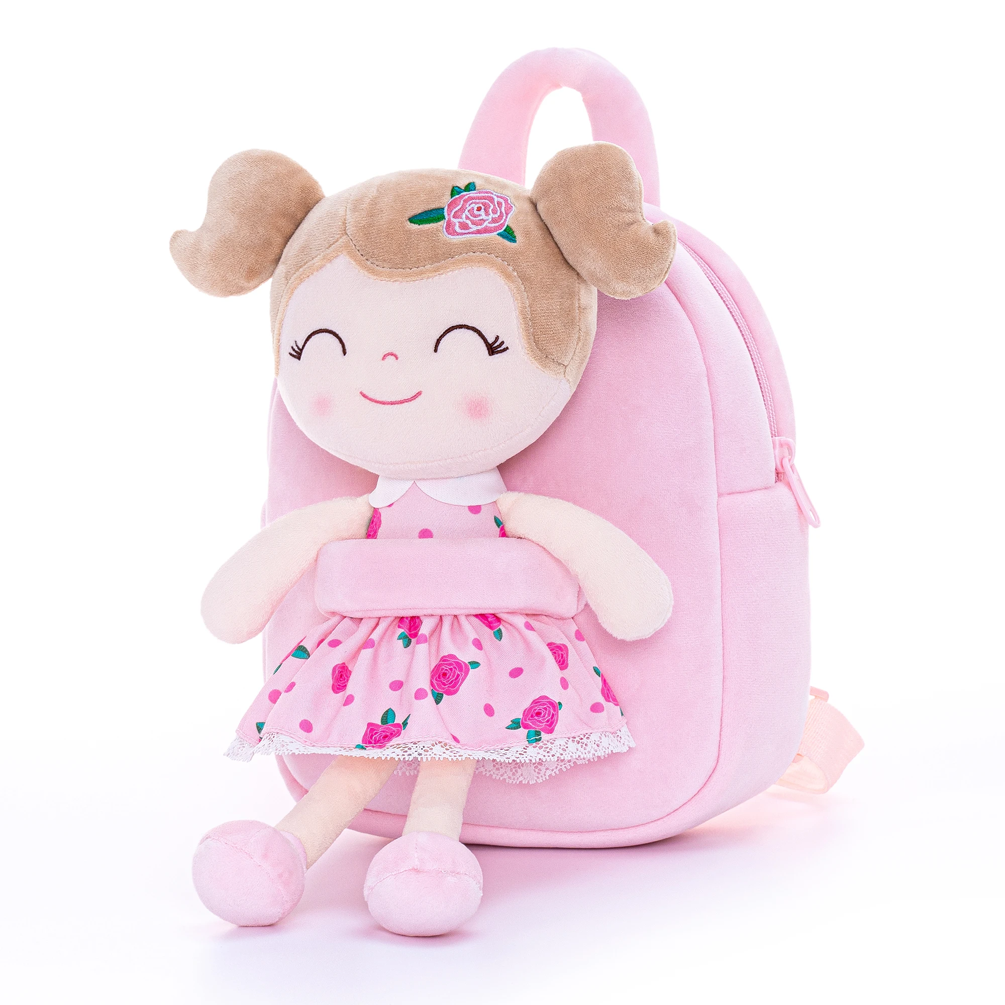 Mochila Gloveleya, bolsa de felpa, bolso para niña, mochilas para niños pequeños, regalos para niños, serie de jardín, muñeco de trapo relleno, juguetes de peluche