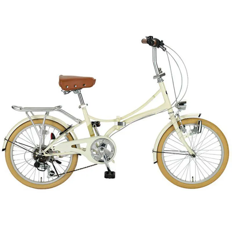 Hot Selling Retro Style 20 Inch Folding Bicycle  Mini Portable Vehicle  6 Speed BMX City Bike