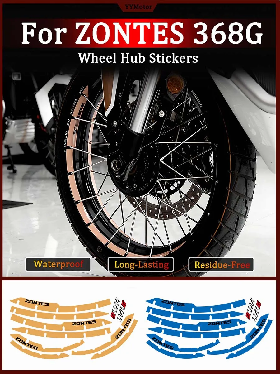 AliExpress NONE For Zontes ZONTES 368G Decor Motorcycle Wheel Hub Stickers Moto Bike Scooter Rim Front Head Modification Vinyl Accessories Decal