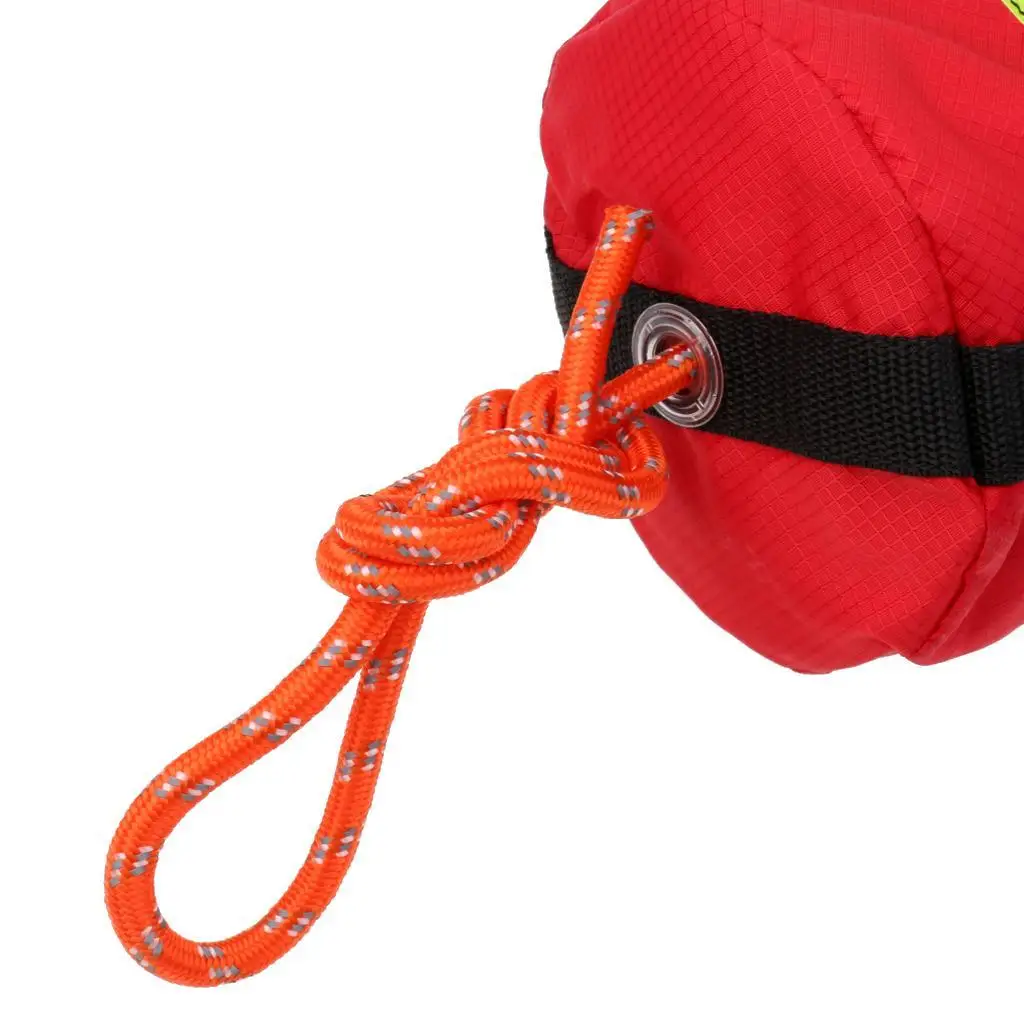 Rescue Throw Line Bag with Polypropylene Rope Reflective Safety for Boat Kayak Water Activities