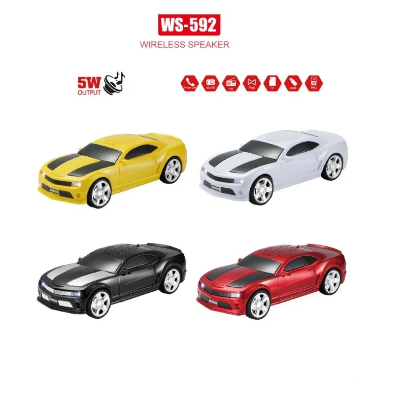 Car Model Bluetooth Speaker Vehicle Design Deep Bass Audio System