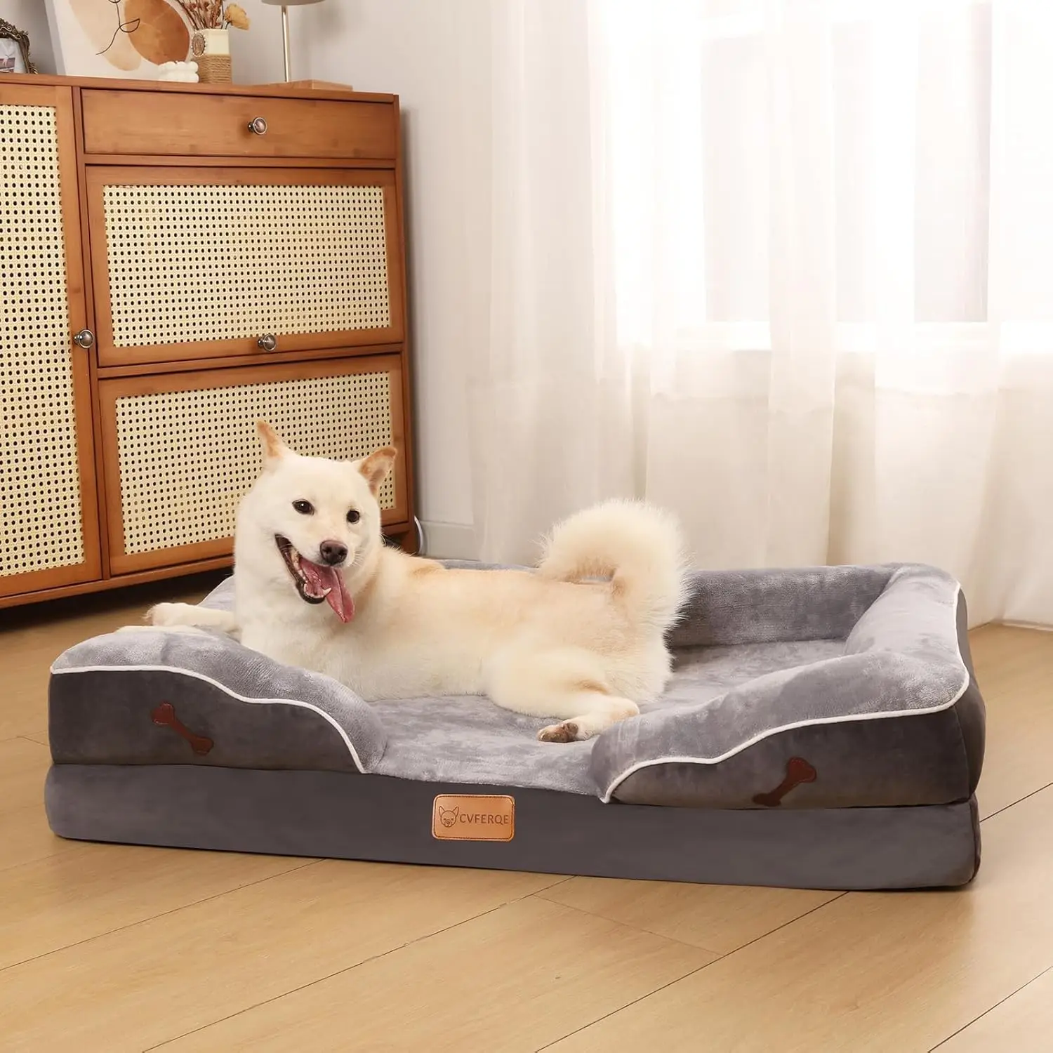 

Orthopedic Egg Crate Foam Dog Pets Sofa Bed,Dog Cushion Bed- Ultra Comfortable Dog Beds Dogs For Big Dog- Breathable &